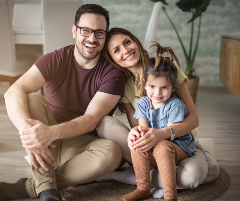 family at home